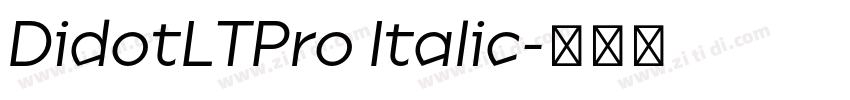 DidotLTPro Italic字体转换